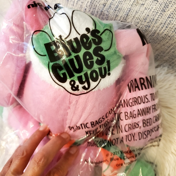 Rare Blues Clues & You! Holiday Magneta Dog By Just Play, 15" Plush - Picture 4 of 5